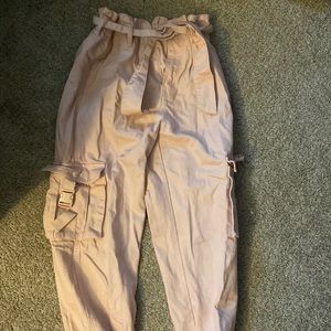 Size small pink cargo pants
